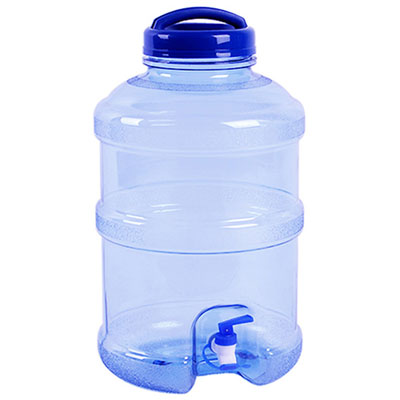 Plastic 5 Gallon Water Storage Container With Tap