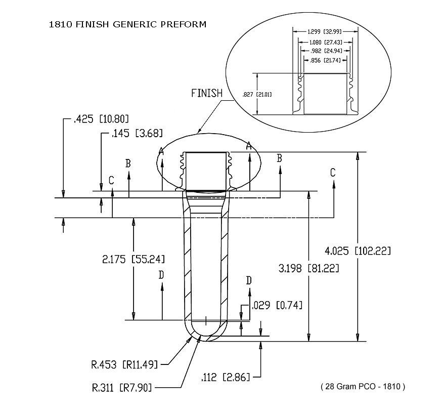 PCO-1810 PET Preform