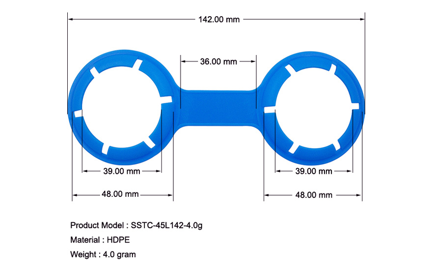 48mm Twin Pack Plastic Hanging Ring