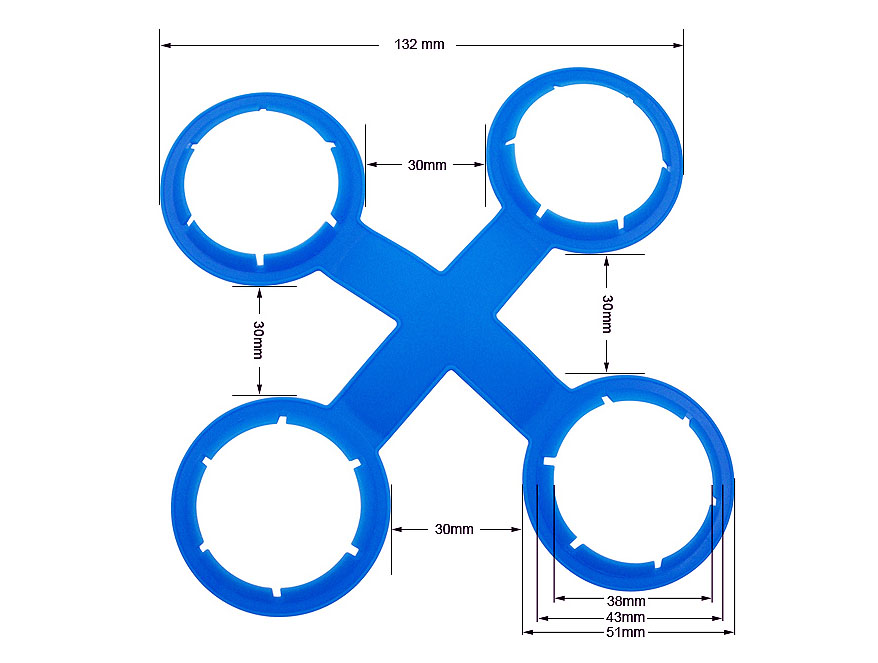 38mm Quad Pack Plastic Lifting Yoke