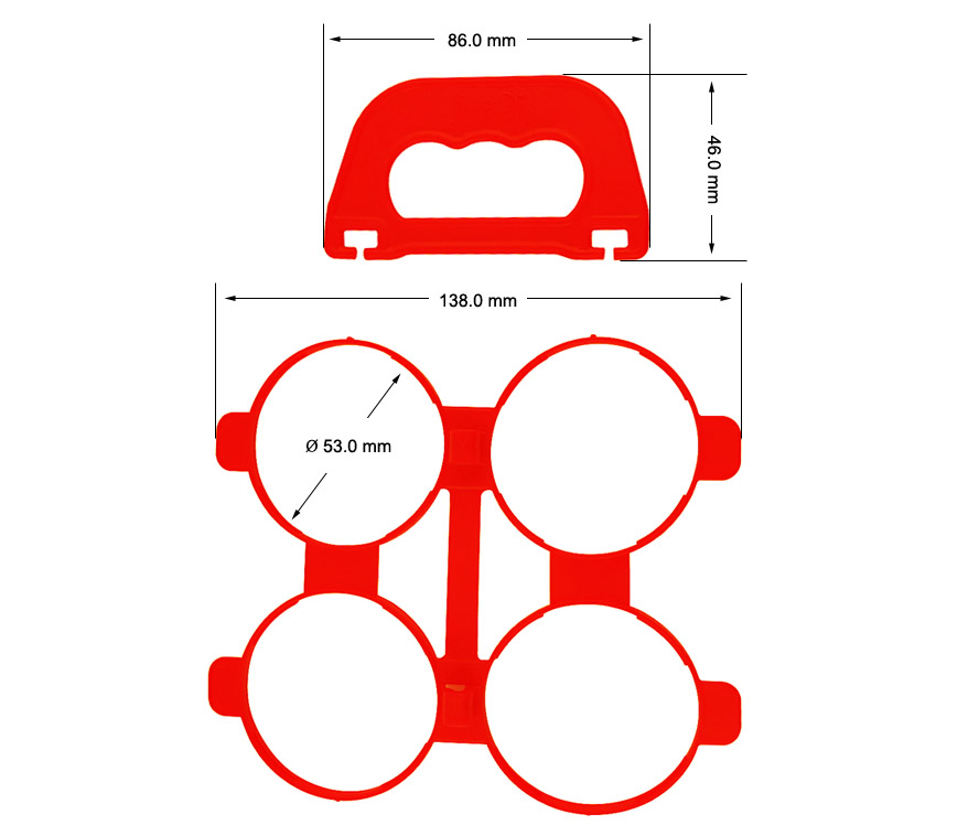 53mm Plastic Rings Holder 