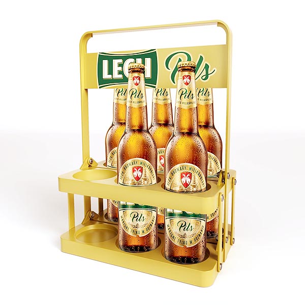 Foldable Plastic 6 Pack Beer Bottle Holder