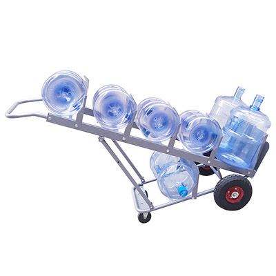 Foldable 4 Wheels 5 Gallon Bottled Water Transport Trolley