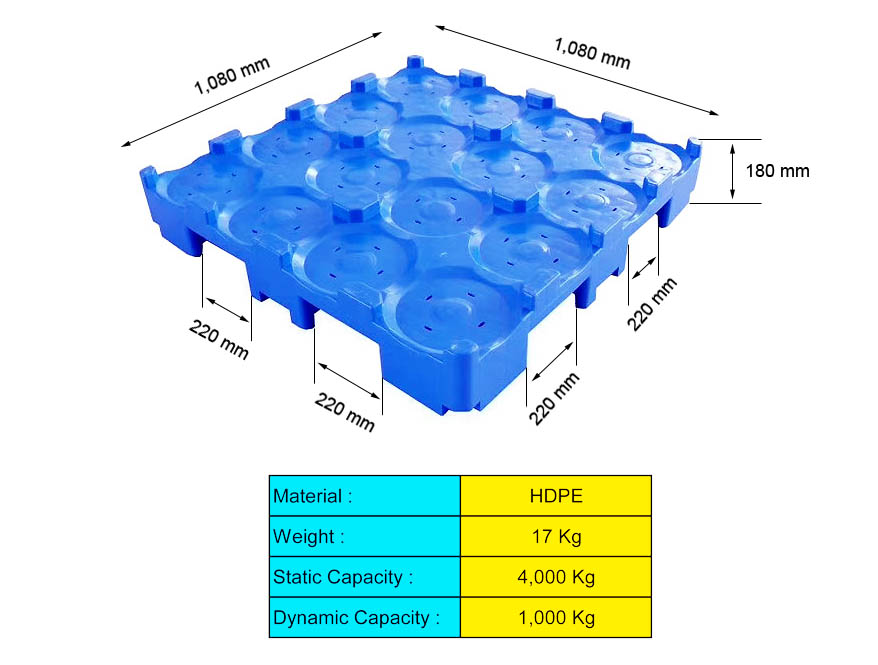 Vertical Stackable 5 Gallon Water Bottle Pallet