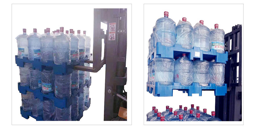 Vertical Stackable 5 Gallon Water Bottle Pallet