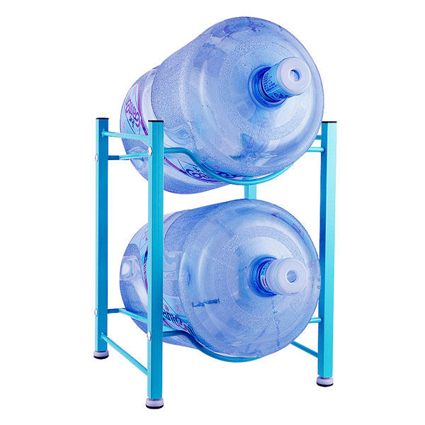 2 Tiered Steel 5 Gallon Water Bottle Storage Rack