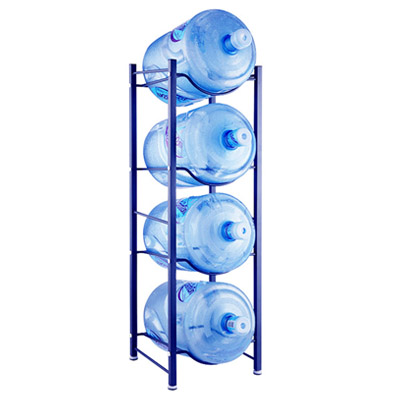 4 Tiered Steel 5 Gallon Water Bottle Storage Holder