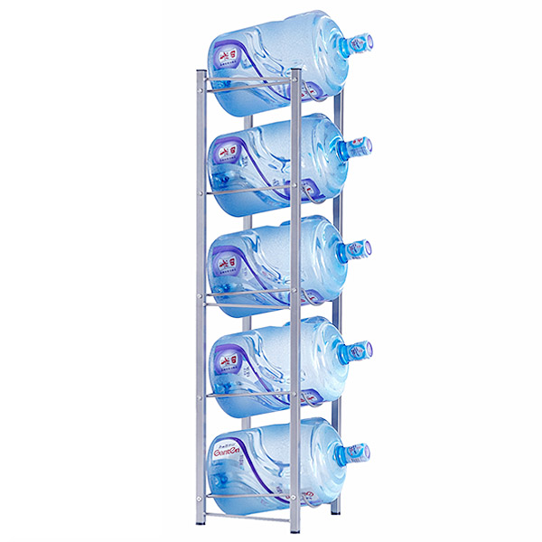 5 Tiered Steel 5 Gallon Water Bottle Storage Shelf