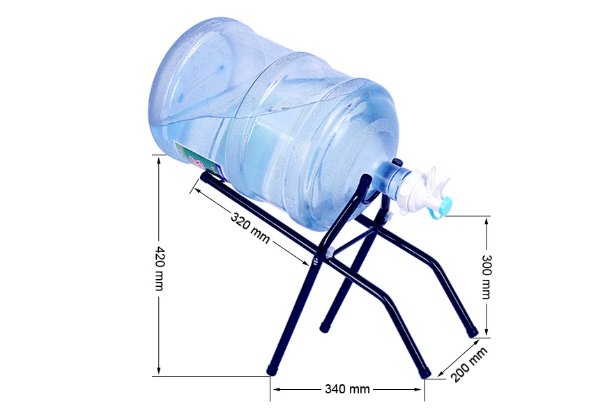 Foldable 5 Gallon Bottled Water Dispensing Bottle Rack